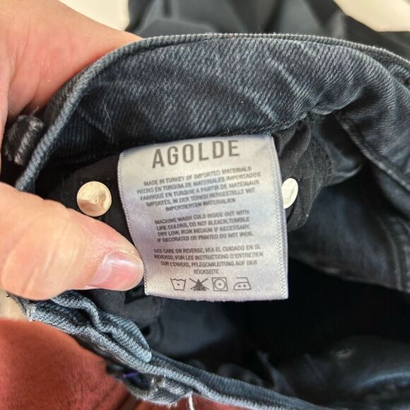 Agolde high rise pinch waist kick jean size 24 - Picture 8 of 9